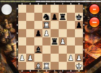 Chess. Tactic. Taking in 1 move